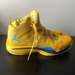 Jordan Flight Plane Yellow Blue Size 13